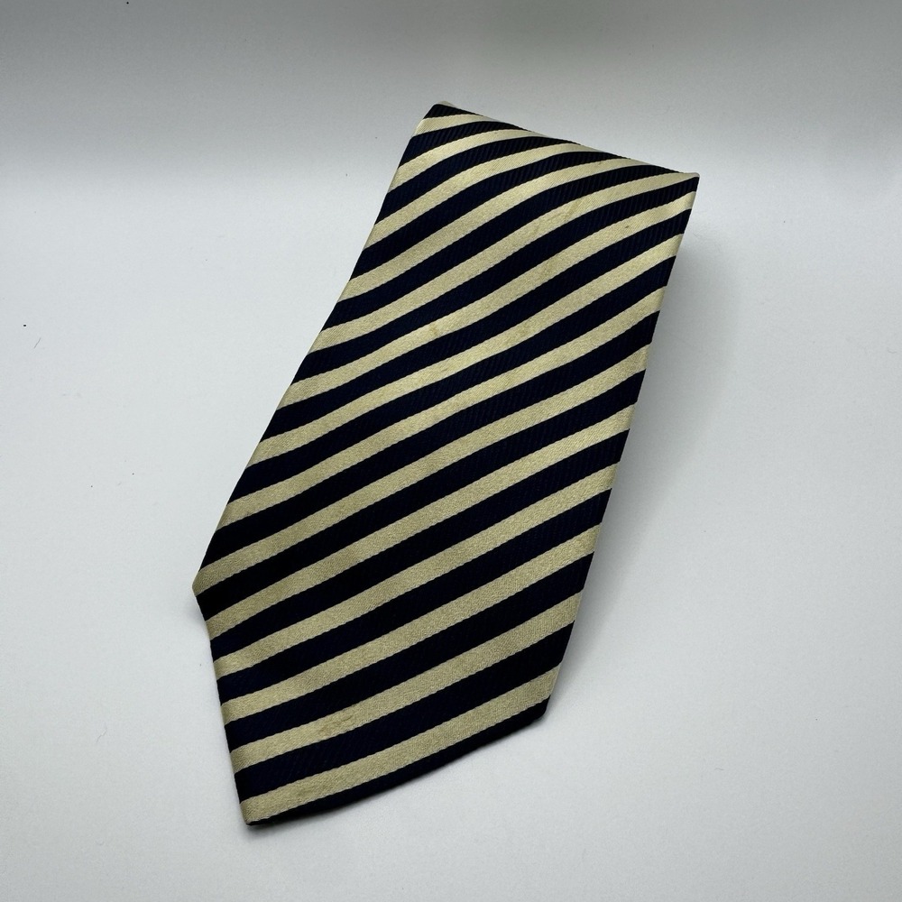 Canali Men's Striped Print Neck Tie Classic Formal Luxury Italy‎ Boujee